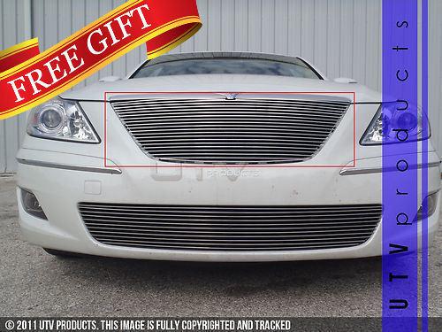 Fits: 2009 - 2011 hyundai genesis billet grille kit replacement upper sedan 4dr