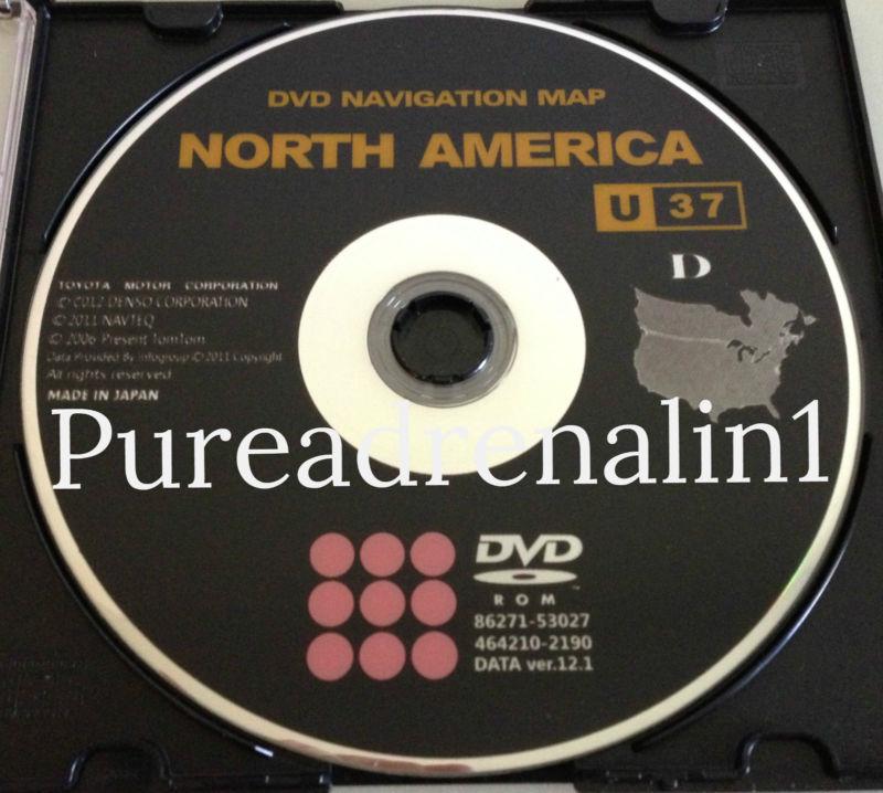 Lexus 12.1 update 07 2008 2009 es350 navigation data map dvd generation 5 2012 