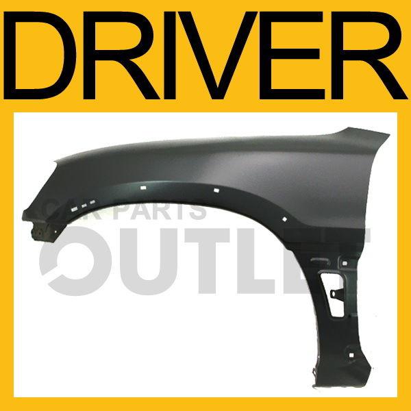 98-00 toyota rav4 left primed fender w/ flare mldg hole