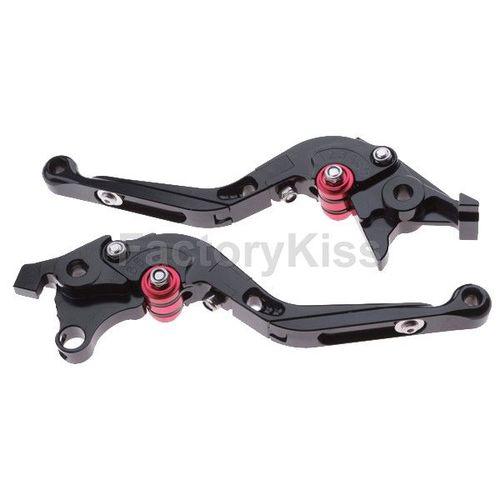 Folding foldable brake clutch levers for suzuki gsxr1000 2007-2008 black