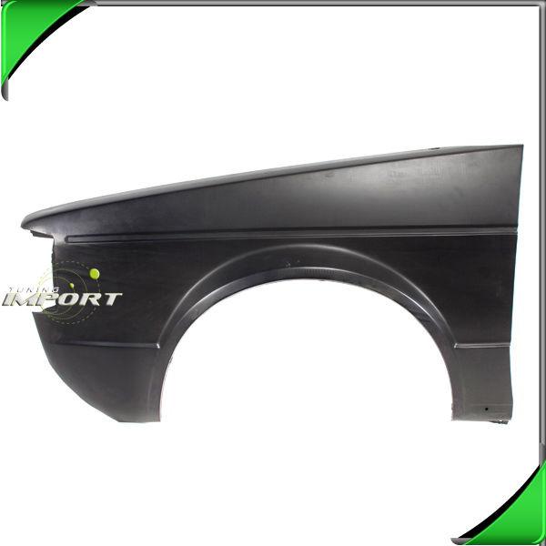 1981-1984 volkswagen rabbit left front fender primed black steel replacement lh