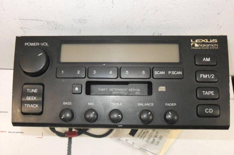 Radio am-fm cd cassette lexus ls400 1995 1996 1997 86120-50370 oem nakamichi