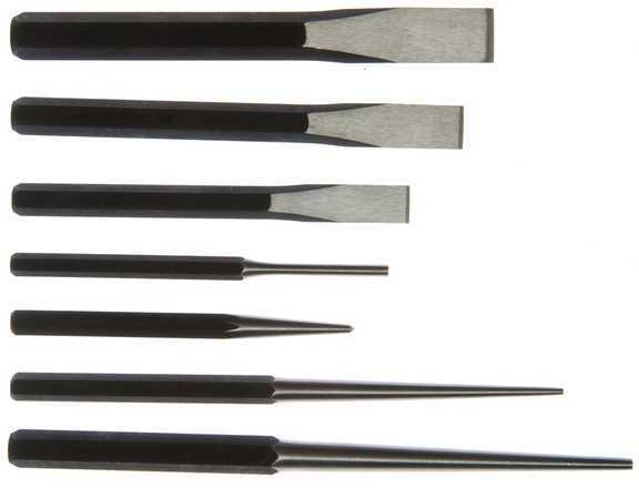 Balkamp bk 307 - chisel set, (7) piece punch & chisel set