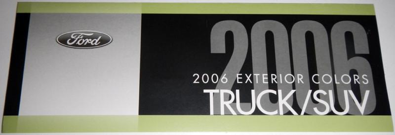 2006 exterior colors ford truck / suv brochure