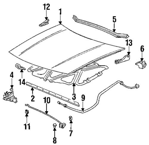 Pontiac gm oem 22644429 hood-latch