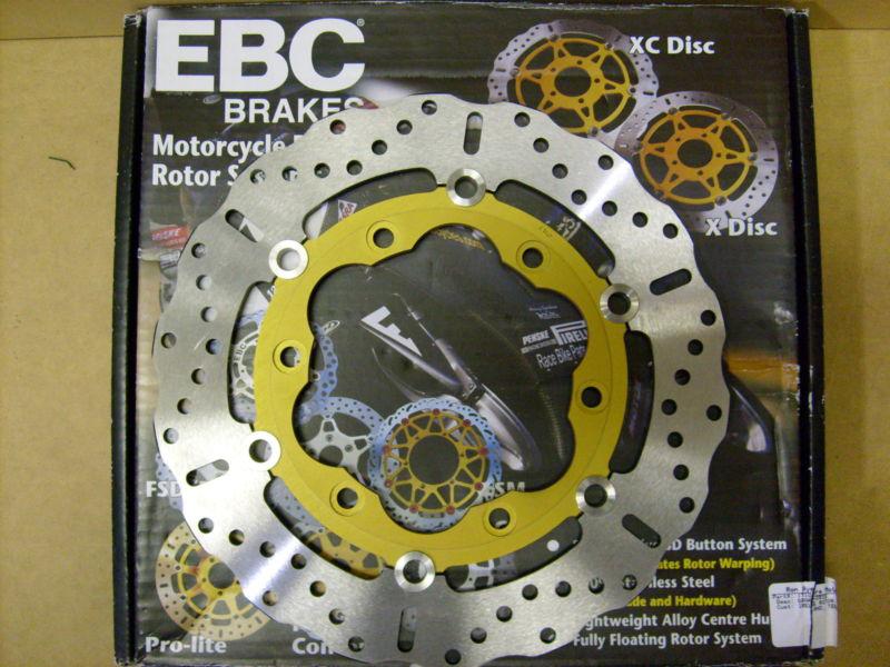 Kawasaki ex250r 2008 and up ebc pro-lite contour front brake rotor 