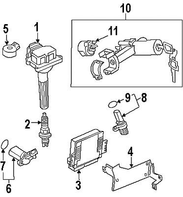 Infiniti 221314m505 genuine oem factory original camshaft sensor seal