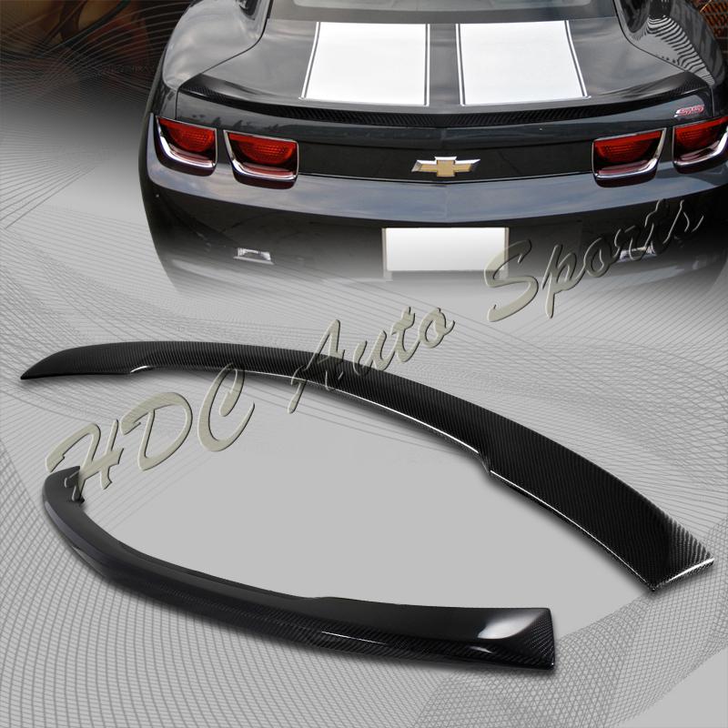 2010-2012 chevy camaro real carbon fiber oe style rear trunk lip spoiler wing