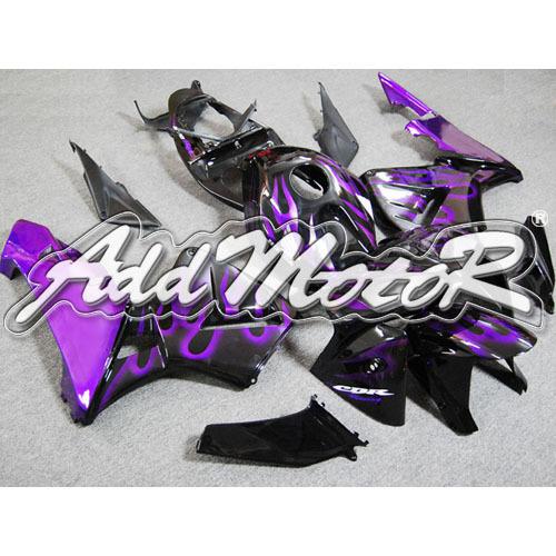 Injection molded fit 2005 2006 cbr600rr 05 06 purple flames fairing 65n06