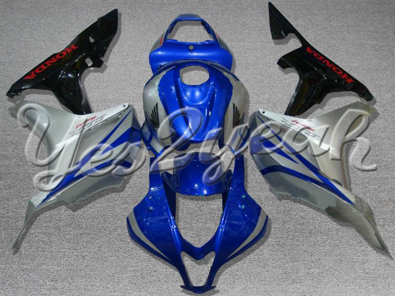 Injection molded fit 2007 2008 cbr600rr 07 08 grey blue fairing zn657