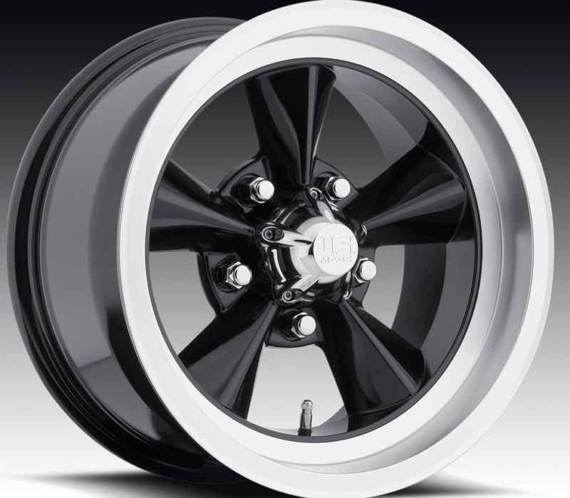 15"x7" us mags mustang charger challenger fury cuda gtx duster black rims wheels