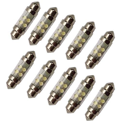 20x 31mm 4-led festoon dome car bulbs 3021 3022 de3175 blue