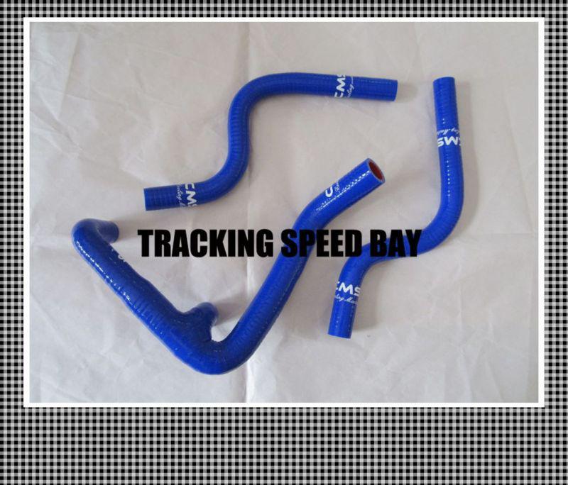 Blue husky husqvarna cr250 cr 250 2002 supermoto radiator silicone hose kit