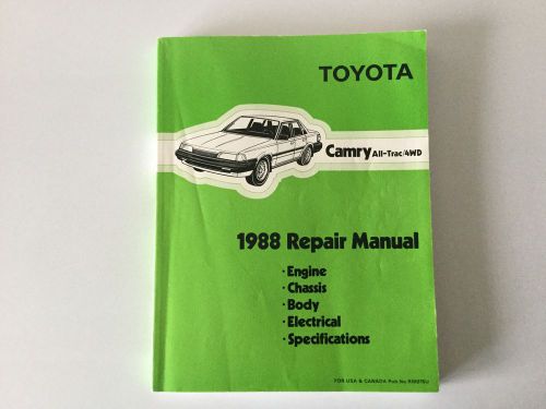 1988 toyota camry all-trac 4wd oem shop repair manual sv25 series dlx se 3s-fe