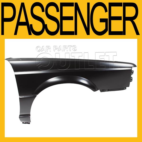 1987-1988 sentra 2/4dr passenger right front fender primered steel non coupe rh