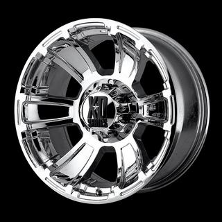 18" xd revolver chrome rims &  33x12.50x18 toyo open country mt wheels tires