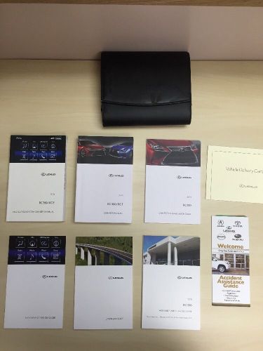 2015 lexus rc 350/ rc f  owners manual with case and navigation