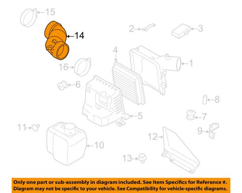 Subaru oem 08-14 impreza air cleaner-intake hose 46013ag020