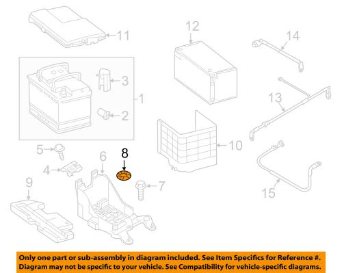 Audi oem 2015 q3 quattro 2.0l-l4-battery tray washer n90577001