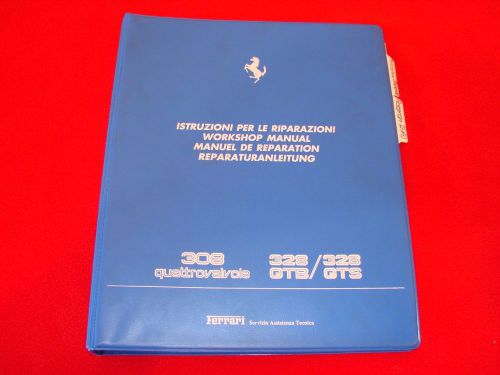 Ferrari workshop manual 308 quattrovalvo 308 gtb gts