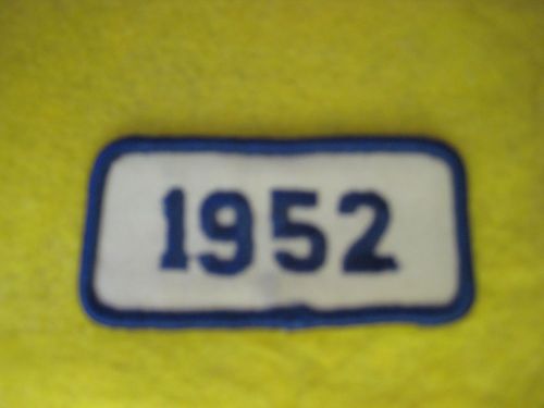 Vintage 1952  ford chevrolet plymouth dodge mopar pontiac buick  patch 3&#034;x1 1/2&#034;