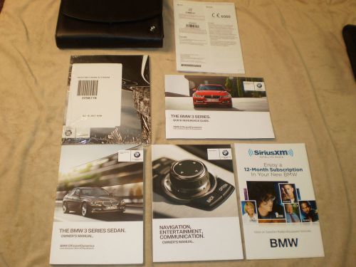 2013 bmw 3 series sedan complete car owners manual books nav case