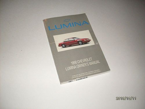 1990 chevrolet lumina owners manual owner&#039;s guide book original