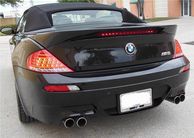 2007+ bmw 6 series e64 650i convertible linea tesoro rear lip spoiler  (painted)