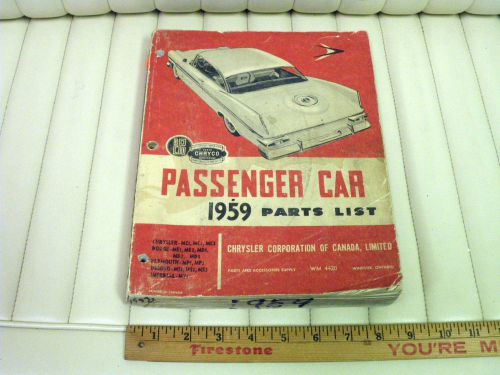 1959 chrysler dodge plymouth desoto imperial illustrated car parts book