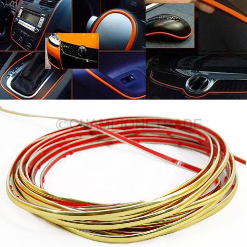 Golden moulding trim strip decor for chevy air condition wheel cap grille rim ct