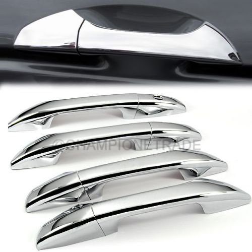 Triple chrome side door handle cover kit for honda accord 4d sedan 2008-2012 ct