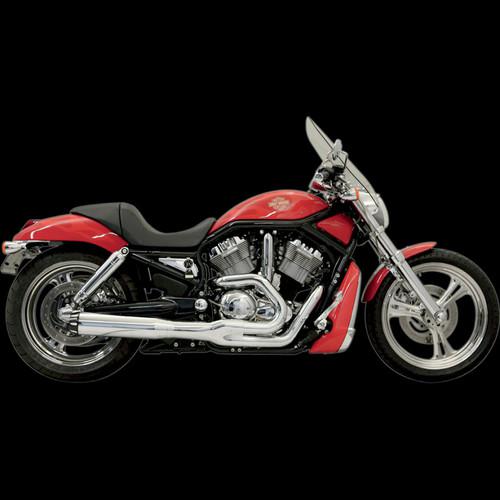 Road rage ii b1 power exhaust systems, chrome for 2002-2005 harley v-rod