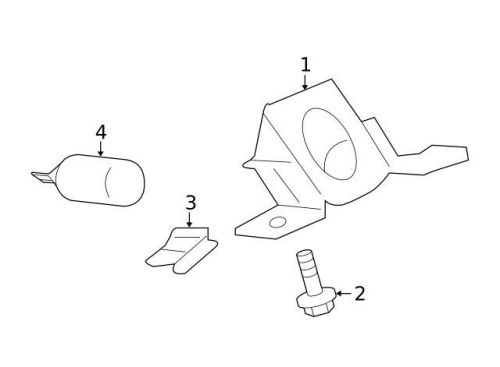 Genuine license lamp nut 5954007