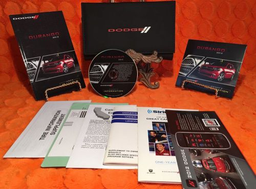 2012 dodge durango owners manual user set 12 | dvd sxt crew r/t &amp; citadel models