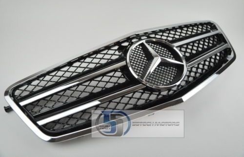 2010~2013 w212 mercedes e class e350 e550 grill grille black amg thinner frame.