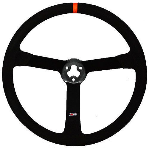 Mpi mpi-lm-15 circle track &amp; late model 15” 3-bolt steel dished steering wheel