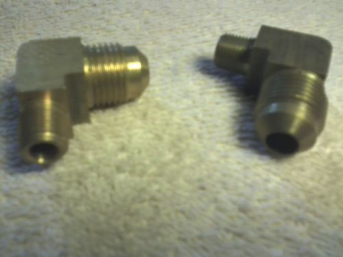 Edelmann 149620 3/8&#034; brass 90 degree male elbows quantity of 2 - 3/8 inch tube