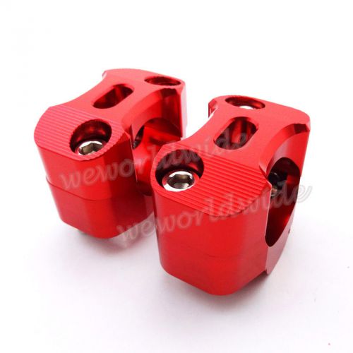 1 1/8&#034; fat handle bar risers clamp for atv ssr crf50 mx motocross pit dirt bike