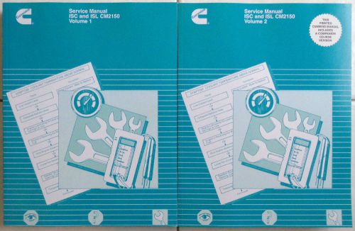 Cummins service manuals isc and isl cm2150 volumes 1 &amp; 2 and cd