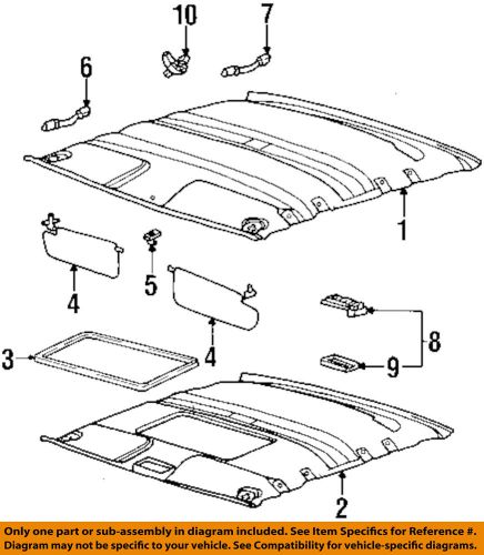 Saturn gm oem 96-02 sl1-dome light-dome lamp assembly 21303732