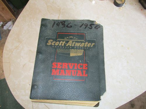 Vintage scott atwater outboard motor dealer service manual 1935 and up lqqk!