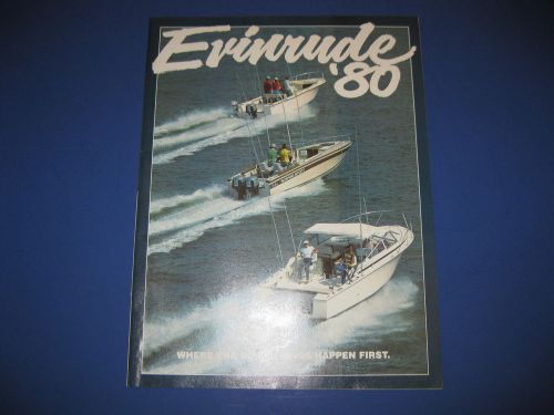 Evinrude outboard motor sales catalog 1980 - pics &amp; features of all 1980 models