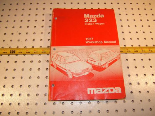 Mazda 1987 323 station wagon workshop repair 1  manual, 9999-950218-87, mazda