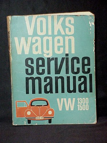 1971 vintage volkswagen service manual 1300 1500 bentley yrs 1966-68