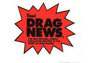 Read drag news vintage style decal red