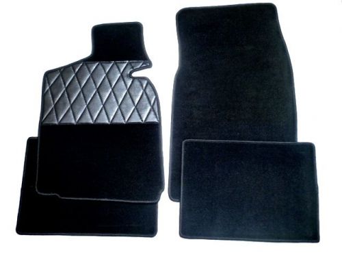 Bmw e9 2500 2800 3.0 cs csi lhd/rhd prm. black velours floor mats