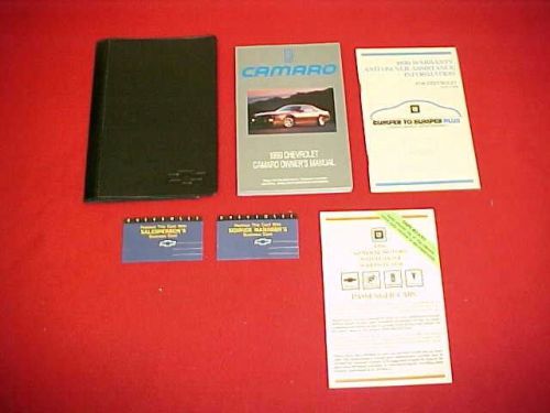 1990 original chevrolet camaro new owners manual service guide book 90 w/ case