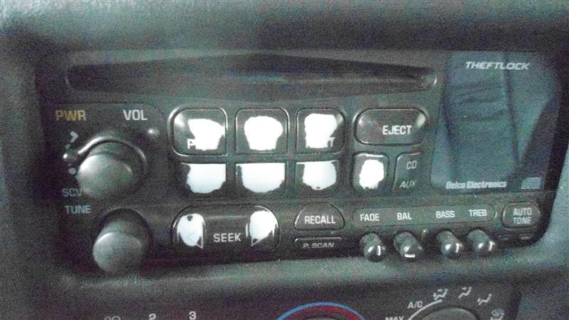 Radio/stereo for 97 98 99 00 malibu ~ am-mono-fm-stereo-cd player