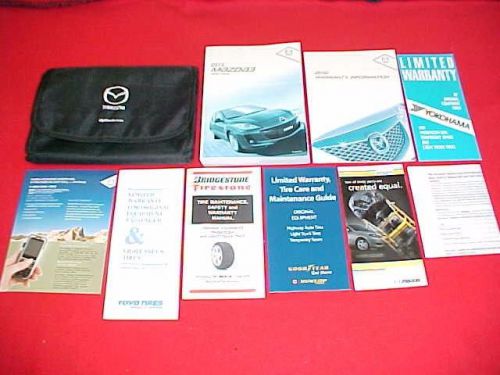 2012 mazda 3 mazda3 original owners manual service guide book kit 12 + case oem