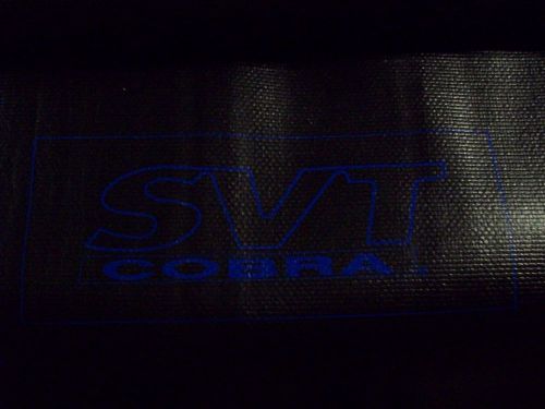 1999 2000 2001 2002 2003 2004 ford mustang svt logo coupe trunk liner blue